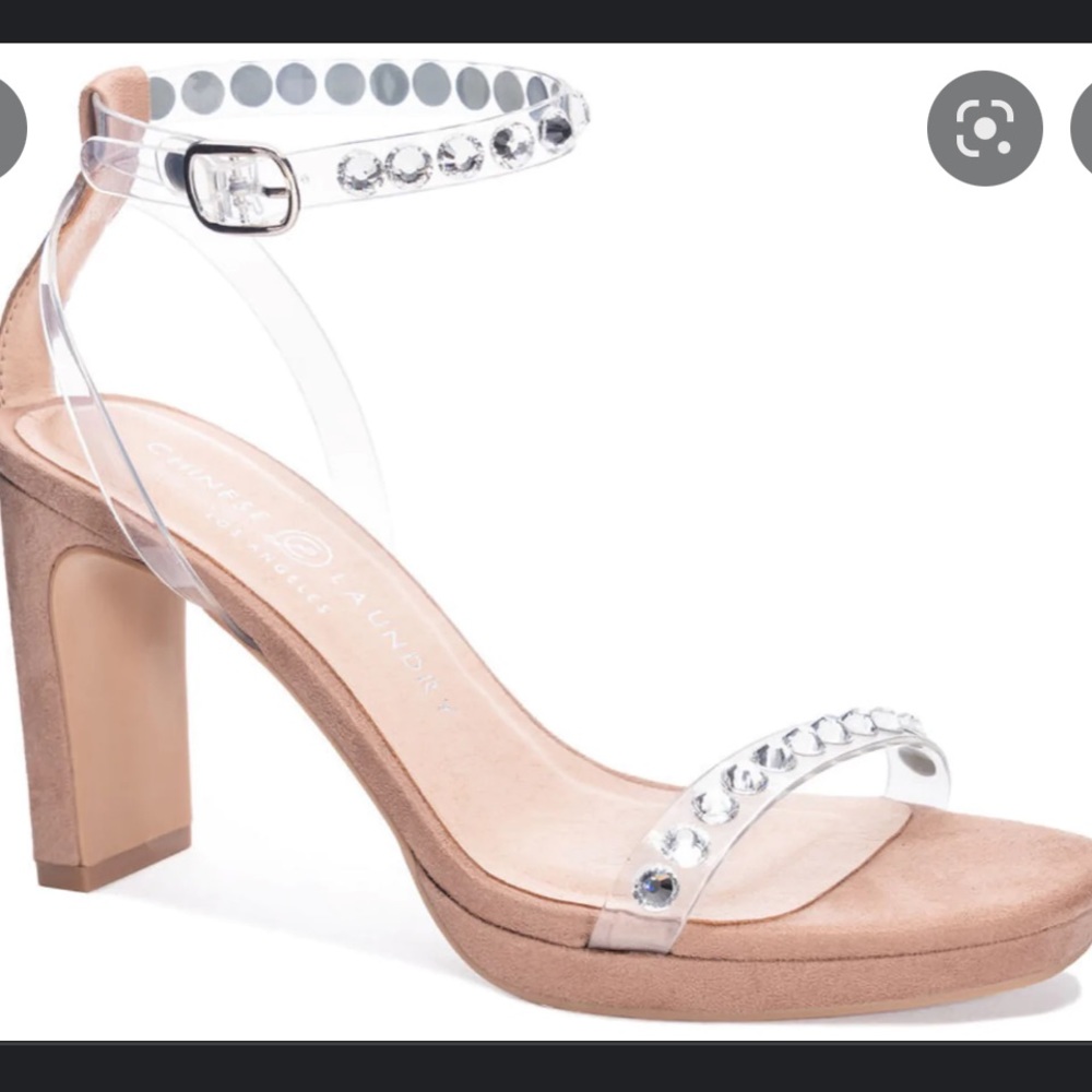 Chinese Laundry nude suede heels